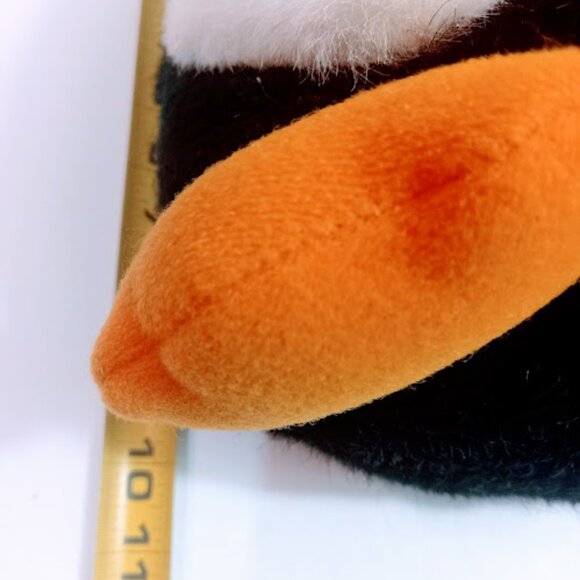 Russ Berrie Fairbanks Plush Penguin Stuffed Animal 7" Tall Heart Bow Tie Plush - Picture 11 of 11